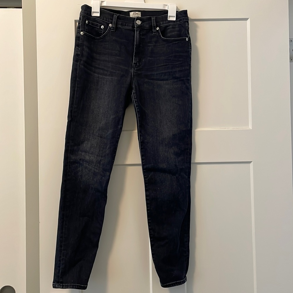 J Crew jeans, black worn wash